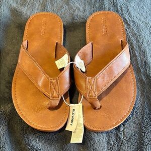 Old Navy Tan Leather Sandals